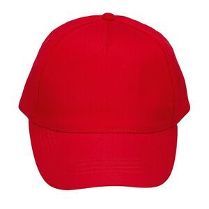 SOLS Childrens/Kids Buzz Baseball Cap / Red